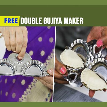 Royal Chef 15 Pcs Snack Maker + Free Double Gujiya Maker