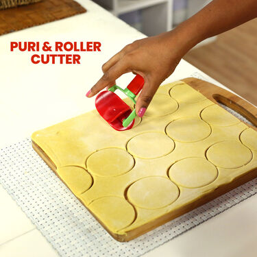 16 Pcs Namkeen Maker + 6 Pcs Roller Cutter (NM2)