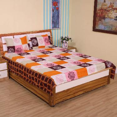 Pack Of 8 Double Bed Sheets With16 Pillow Covers Free (8BS64)