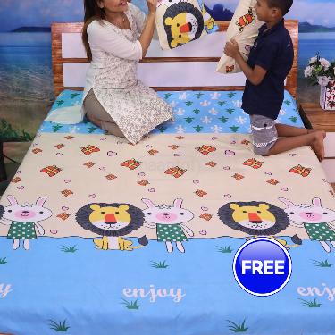 Pack Of 5 Double Bed Sheets Set + 1 Double Bed Sheet Set Free (5BS15+1)