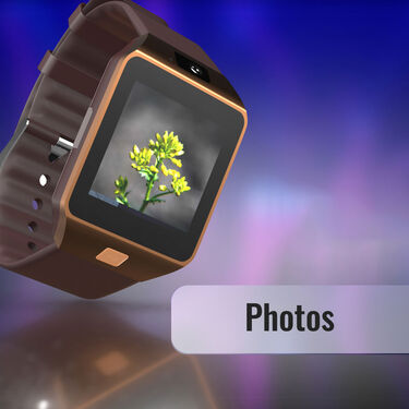 3 in 1 Smart Mobile Watch + Free Wireless Bluetooth Earpods with Charging Case & Inbuilt Powerbank (BCSW10)