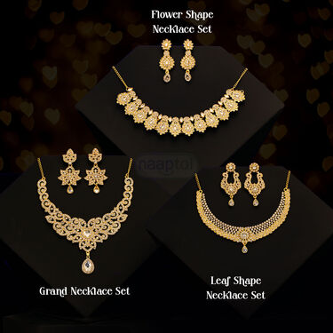 3 Austrian Diamond Necklace Set (3AUD19)