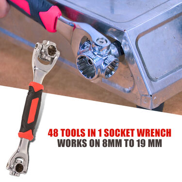 48 in 1 Magic Wrench + 18 Pcs Screwdriver Tool Kit (HT12)