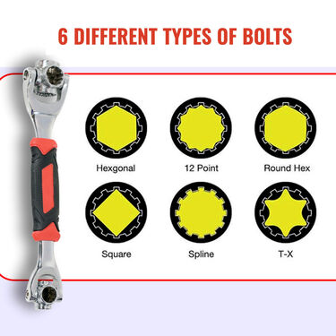 48 in 1 Magic Wrench + 18 Pcs Screwdriver Tool Kit (HT12)