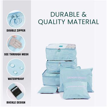 6 Pcs Travel Suitcase Organiser (6TO-1)