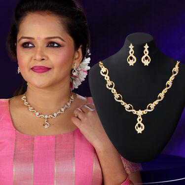 7 Austrian Diamond Necklace Set (7AUD2)