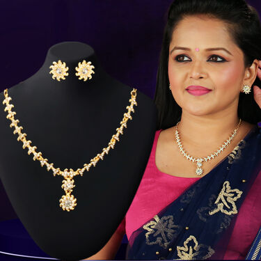 7 Austrian Diamond Necklace Set (7AUD2)