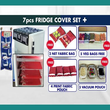 7 Pcs Fridge Cover Set + 14 Free Gifts