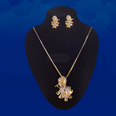 American Diamond Kanha ji Pendant Set (ADKPS1)