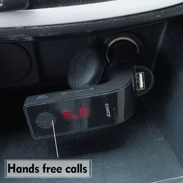 Car Bluetooth Device With Call Receiver FM Transmitter For Music Fast Charger (BLCC)