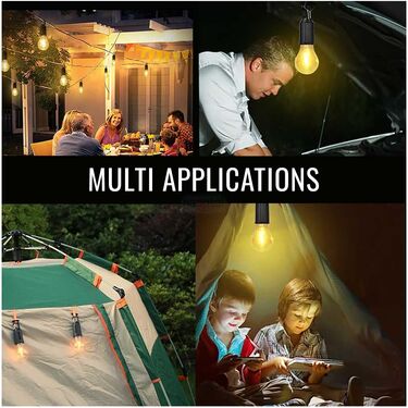 Rechargeable Outdoor Camping Hanging Retro Bulb Light (L34)