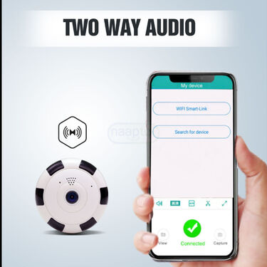 Smart 360 DEGREE Live WIFI Camera With Talk Back Feature (CCTV8)
