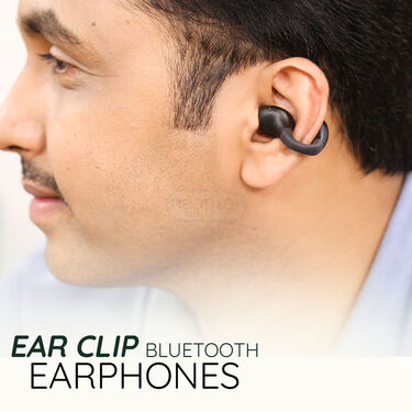 Ear Clip On Wireless Bluetooth Earbuds with Inbuilt Power Bank (TWS37)