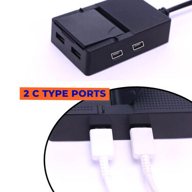 4 Port Ultra Fast Mobile Charger With Inbuilt Stand (FMC)