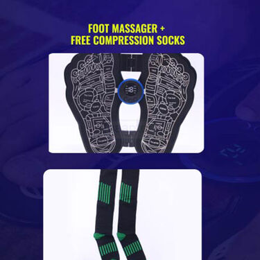 Foot Massager With Free Compression Socks (FMFC02)