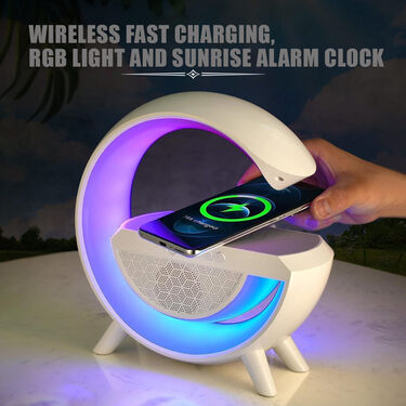 G Shape Wireless Speaker with Color Light