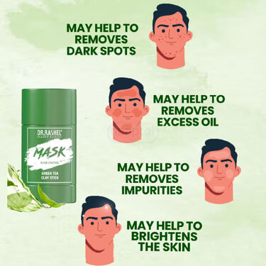 Green Tea Skin Brightening Clay Stick Mask for Men