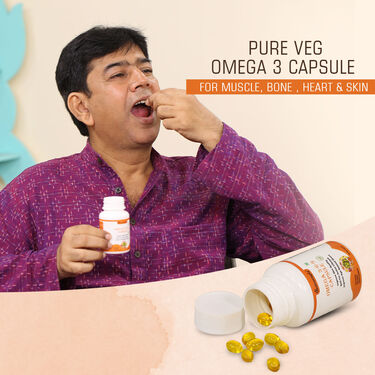 Omega 3 Capsule For Muscle Bone Heart & Skin (HS01)