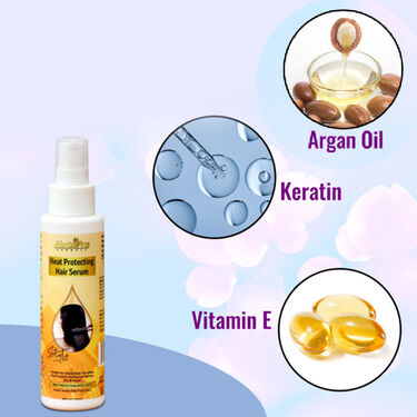 Heat Protecting Serum with Free Hair Straightener