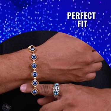 Evil Eye Bracelet + Majestic OWL Ring (MGJ52)