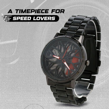 Designer Spinning Car Wheel Watch (MGW26)