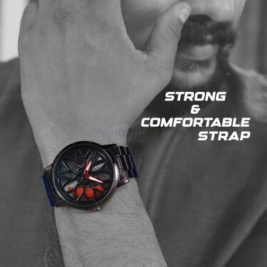 Designer Spinning Car Wheel Watch (MGW26)