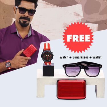 Mens Stylish Shiny Sandals Pick Any 1 with Free Watch + Sunglasses + Wallet (SW80)