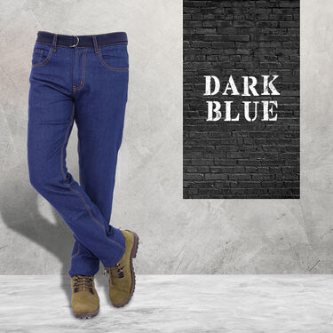 Mr. Tusker Set of 3 Denims with Free Belt (3DCB-1)