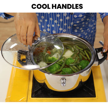 Multi Utility No Burn Cooking Pot + Free Stainless Steel Serving Spoon (1GLMB2)