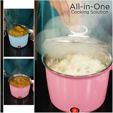 Multipurpose Electric Cooking Pot With Free Set of 6 Spoon (FM2)