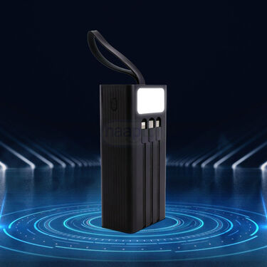 30000 mAh Fast Charging Power Bank With 10 Charging Ports & Emergency Light (PB21)
