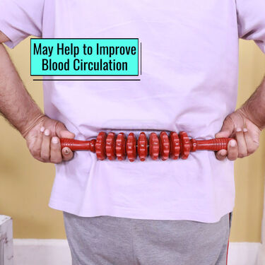 Acupressure Curved Wooden Roller Massager (PRS163)