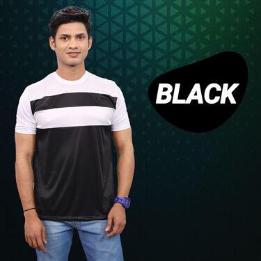 Pack 5 Designer Round Neck T-shirts with Designer Watch (5RT19)