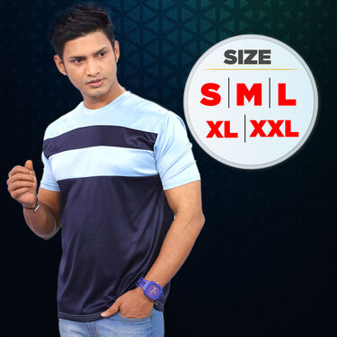 Pack 5 Designer Round Neck T-shirts with Designer Watch (5RT19)