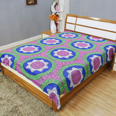 Pack of 12 Traditional Print Double Bedsheets (12BS3)