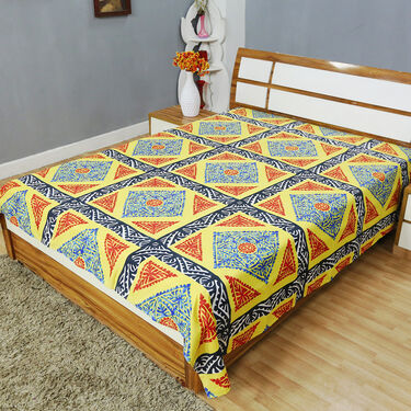 Pack of 12 Traditional Print Double Bedsheets (12BS3)
