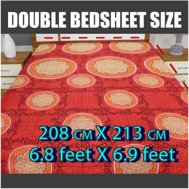 Pack of 12 Traditional Print Double Bedsheets (12BS3)
