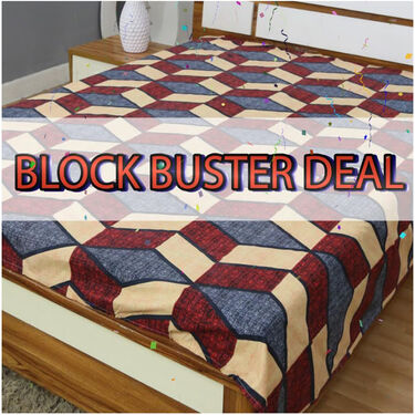 Pack of 12 Traditional Print Double Bedsheets (12BS3)