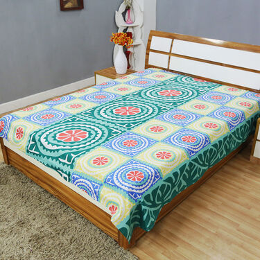 Pack of 12 Traditional Print Double Bedsheets (12BS3)