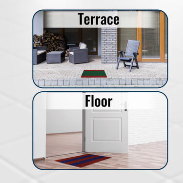 Pack of 2 Anti Skid Scrub Door Mat (FM1)