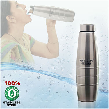 Pack of 6 Stainless Steel Water Bottles (1 ltr each) (6B6)