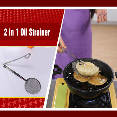 Royal Chef Roti & Puri Maker + 2 in 1 Oil Strainer