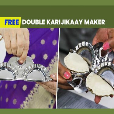 Royal Chef 15 Pcs Snack Maker + Free Double Gujiya Maker