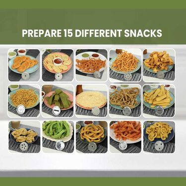 Royal Chef 15 Pcs Snack Maker + Free Double Gujiya Maker