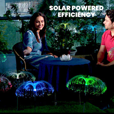 Pack of 2 Colour Changing Solar Lawn Lamps (L22)