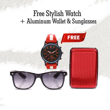 Sports Shoes Pick Any 1 - Free Stylish Watch + Sunglasses + Aluminium Wallet (SW85)