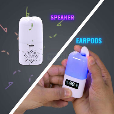 3 in 1 Wireless Bluetooth Earpods Cum Speaker With Colour Changing lights & Digital Display (TWS66)