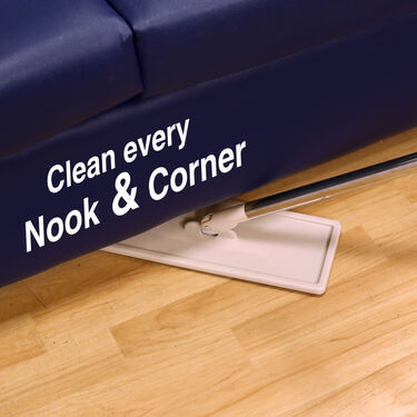 Twin Bucket Flat Microfiber Mop + Free Floor Cleaner