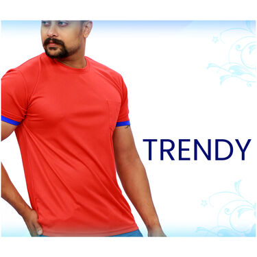 Pack of 10 Round Neck Pocket T-shirts with Digital Watch (10RT3)