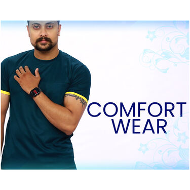 Pack of 10 Round Neck Pocket T-shirts with Digital Watch (10RT3)